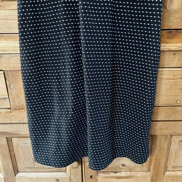 Maeve Small Dress Black White Polka Dot Anthropologie Short Sleeve Button - Picture 10 of 12